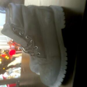Kids Black Timberland boots size 4